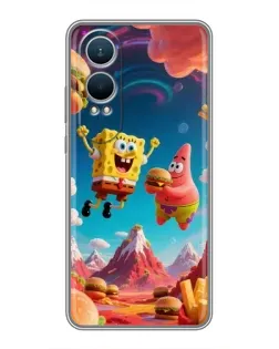 Чехол для OnePlus Nord CE4 Lite с картинкой «Космический фастфуд»