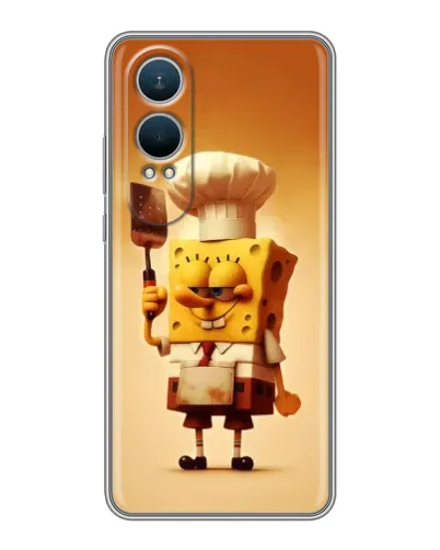 Чехол для OnePlus Nord CE4 Lite с картинкой «Губка Боб повар»