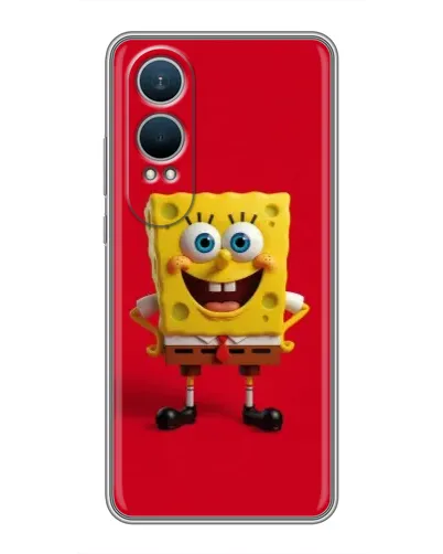 Чехол для OnePlus Nord CE4 Lite с картинкой «Спанч Боб на красном»