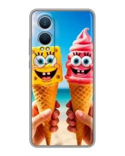 Чехол для OnePlus Nord CE4 Lite с картинкой «Спанч Боб мороженое»