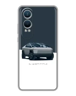 Чехол для OnePlus Nord CE4 Lite с картинкой «Серебристый Cybertruck Tesla» Чехол для OnePlus Nord CE4 Lite с картинкой «Серебристый Cybertruck Tesla»