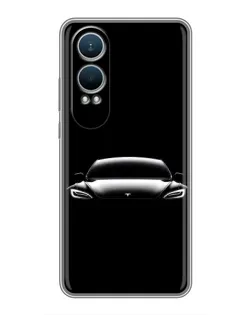 Чехол для OnePlus Nord CE4 Lite с картинкой «Фары Tesla Night» Чехол для OnePlus Nord CE4 Lite с картинкой «Фары Tesla Night»
