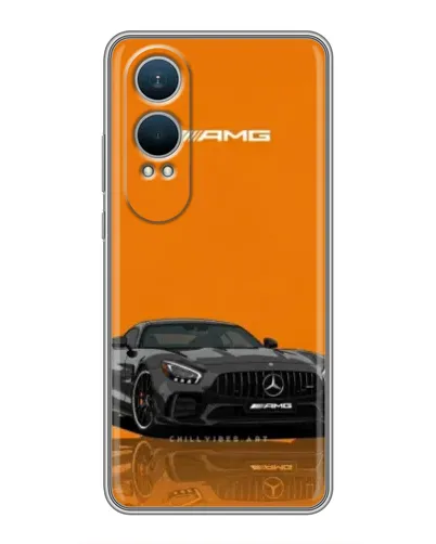 Чехол для OnePlus Nord CE4 Lite с картинкой «Оранжевый Mercedes AMG»