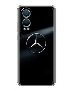 Чехол для OnePlus Nord CE4 Lite с картинкой «Mercedes на металле»