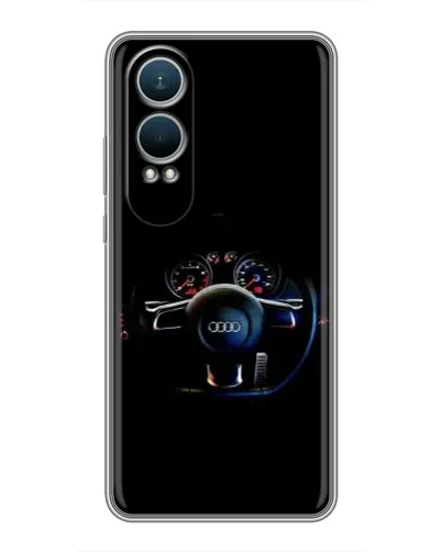 Чехол для OnePlus Nord CE4 Lite с картинкой «Салон Audi — руль»