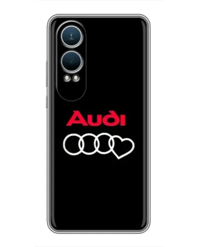 Чехол для OnePlus Nord CE4 Lite с картинкой «Логотип Audi Heart»