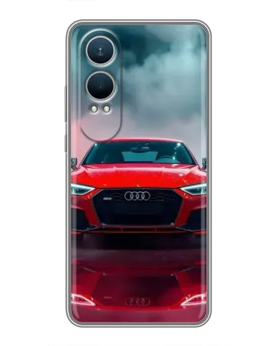 Чехол для OnePlus Nord CE4 Lite с картинкой «Audi RS — красный стиль»