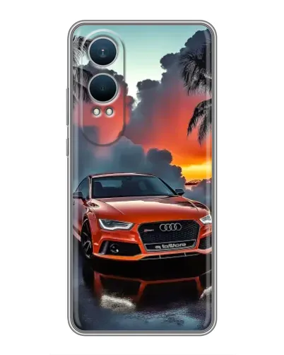 Чехол для OnePlus Nord CE4 Lite с картинкой «Audi — закат»