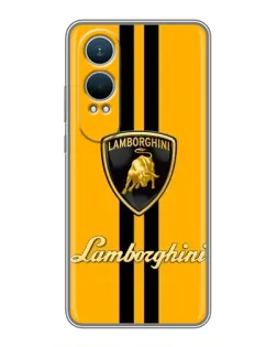 Чехол для OnePlus Nord CE4 Lite с картинкой «Lamborghini Stripe желтый»