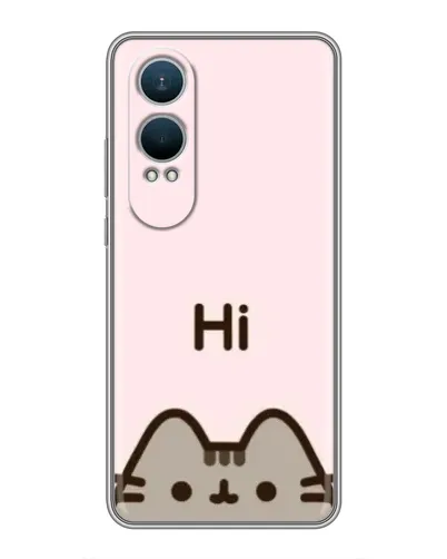 Чехол для OnePlus Nord CE4 Lite с картинкой «Пушин говорит Hi»