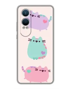 Чехол для OnePlus Nord CE4 Lite с картинкой «Pusheen трио»