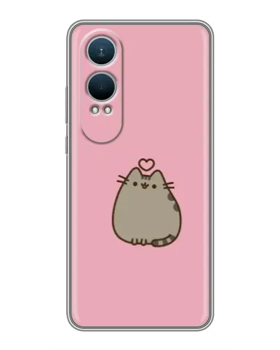 Чехол для OnePlus Nord CE4 Lite с картинкой «Pusheen сердце»