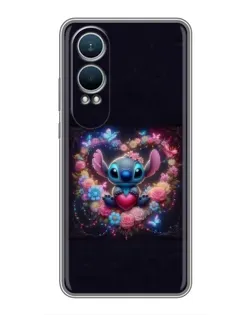 Чехол для OnePlus Nord CE4 Lite с картинкой «Stitch в цветах»