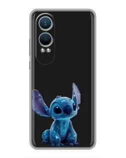 Чехол для OnePlus Nord CE4 Lite с картинкой «Стич на черном»