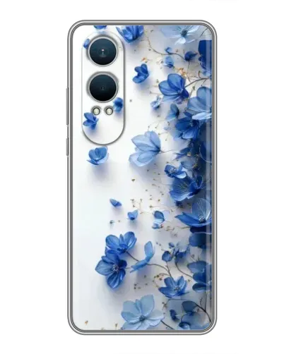 Чехол для OnePlus Nord CE4 Lite с картинкой «Голубой цветочный каскад»