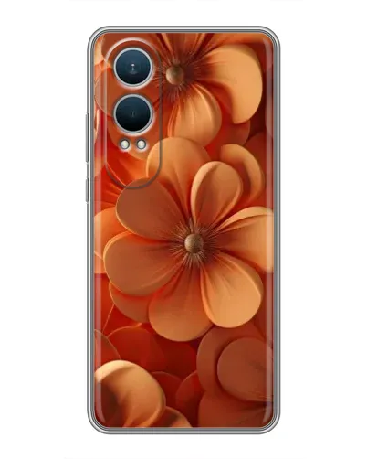 Чехол для OnePlus Nord CE4 Lite с картинкой «Оранжевый макро цветок»