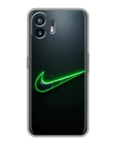Чехол для OnePlus Nord CE6 Lite с картинкой «Неоновый контур Nike»