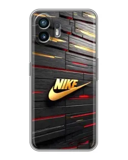 Чехол для OnePlus Nord CE6 Lite с картинкой «Золотой Nike на металле»