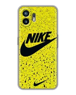 Чехол для OnePlus Nord CE6 Lite с картинкой «Желтый текстурный Nike»