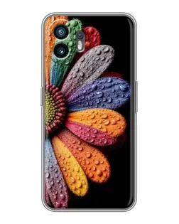 Чехол для OnePlus Nord CE6 Lite с картинкой «Радужный цветок»