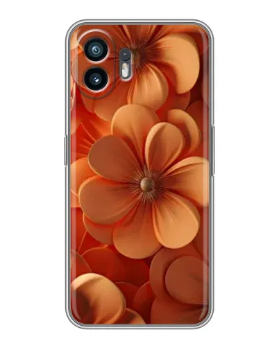 Чехол для OnePlus Nord CE6 Lite с картинкой «Оранжевый макро цветок»