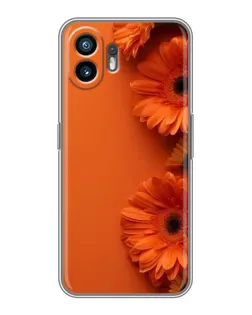 Чехол для OnePlus Nord CE6 Lite с картинкой «Оранжевые герберы»