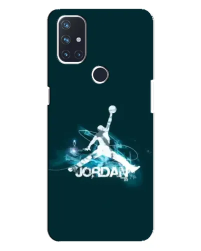 Чехол для OnePlus Nord N10 5G с картинкой «Jordan Blue Fire»