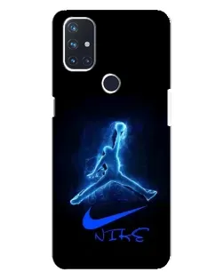 Чехол для OnePlus Nord N10 5G с картинкой «Jordan Neon Blue»