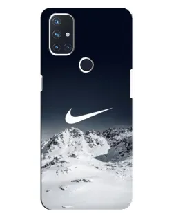 Чехол для OnePlus Nord N10 5G с картинкой «Nike — зимние горы» Чехол для OnePlus Nord N10 5G с картинкой «Nike — зимние горы»