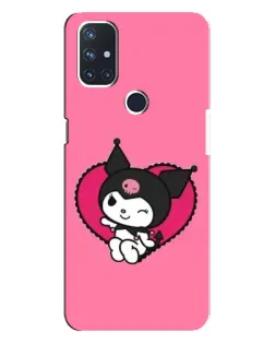 Чехол для OnePlus Nord N10 5G с картинкой «Kuromi — любовь в сердце»