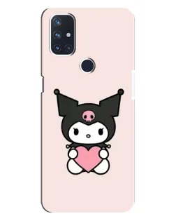 Чехол для OnePlus Nord N10 5G с картинкой «Kuromi и сердце»