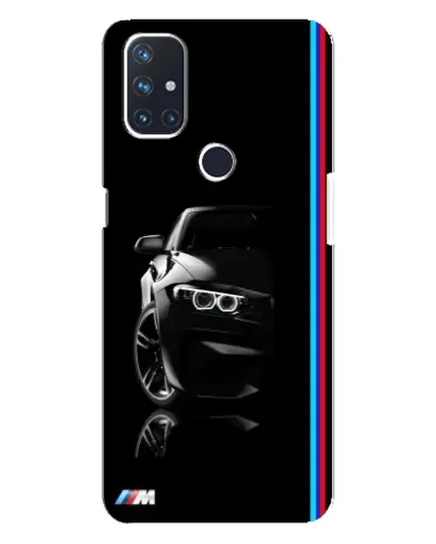 Чехол для OnePlus Nord N10 5G с картинкой «Силуэт BMW в темноте»