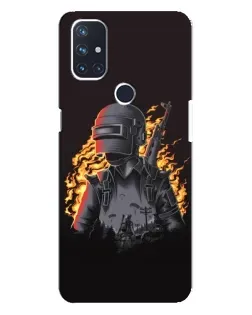 Чехол для OnePlus Nord N10 5G с картинкой «PUBG — огненный силуэт» Чехол для OnePlus Nord N10 5G с картинкой «PUBG — огненный силуэт»