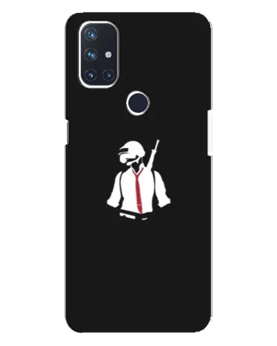 Чехол для OnePlus Nord N10 5G с картинкой «PUBG — силуэт воина»