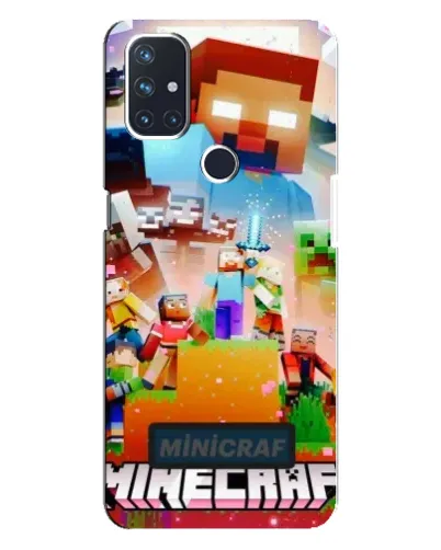Чехол для OnePlus Nord N10 5G с картинкой «Minecraft герои игры»