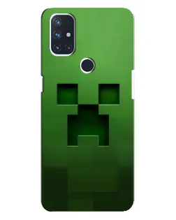 Чехол для OnePlus Nord N10 5G с картинкой «Крипер микро-дизайн»