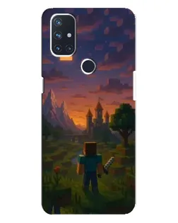 Чехол для OnePlus Nord N10 5G с картинкой «Стив у башни»