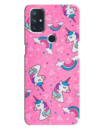 Чехол для OnePlus Nord N10 5G с картинкой «Unicorn паттерн розовый» Чехол для OnePlus Nord N10 5G с картинкой «Unicorn паттерн розовый»