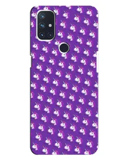 Чехол для OnePlus Nord N10 5G с картинкой «Единороги на фиолетовом»