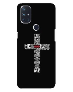 Чехол для OnePlus Nord N10 5G с картинкой «Текстовый крест» Чехол для OnePlus Nord N10 5G с картинкой «Текстовый крест»