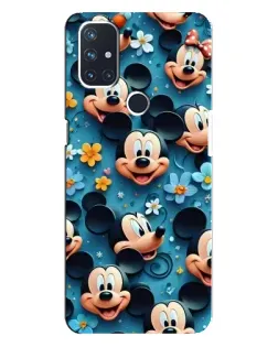 Чехол для OnePlus Nord N10 5G с картинкой «Паттерн Микки и Минни»