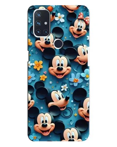 Чехол для OnePlus Nord N10 5G с картинкой «Паттерн Микки и Минни»