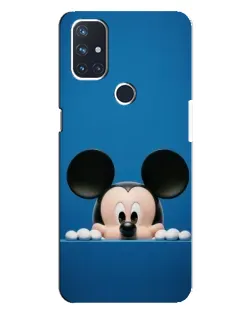 Чехол для OnePlus Nord N10 5G с картинкой «Микки выглядывает»