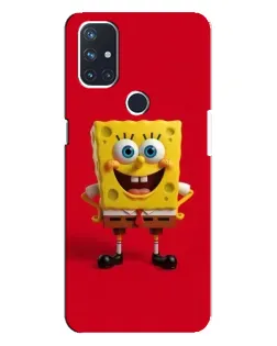 Чехол для OnePlus Nord N10 5G с картинкой «Спанч Боб на красном»