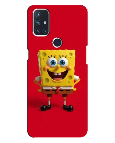 Чехол для OnePlus Nord N10 5G с картинкой «Спанч Боб на красном»