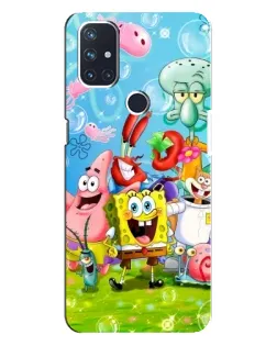 Чехол для OnePlus Nord N10 5G с картинкой «Губка Боб и друзья»