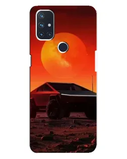 Чехол для OnePlus Nord N10 5G с картинкой «Cybertruck на Марсе»