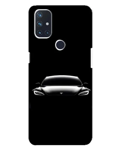 Чехол для OnePlus Nord N10 5G с картинкой «Фары Tesla Night»