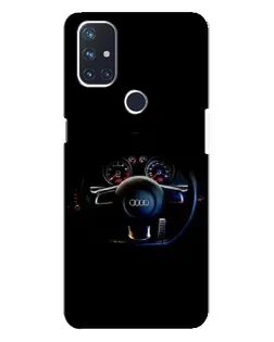 Чехол для OnePlus Nord N10 5G с картинкой «Салон Audi — руль»