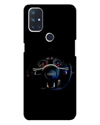 Чехол для OnePlus Nord N10 5G с картинкой «Салон Audi — руль»